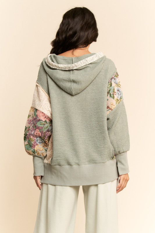 Patchwork knit top