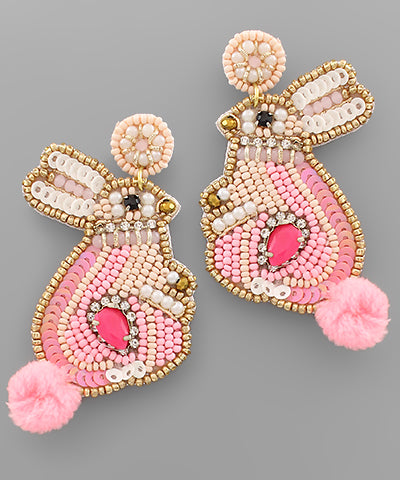 Easter, bunny and Easter egg earrings