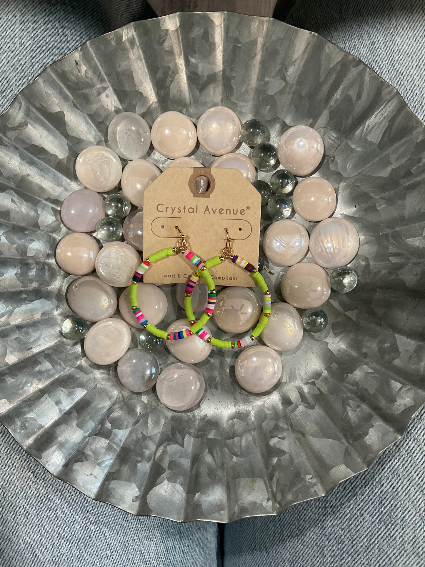 Beaded Hoop Earrings