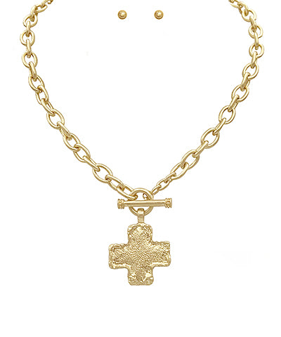Hammerd cross necklace