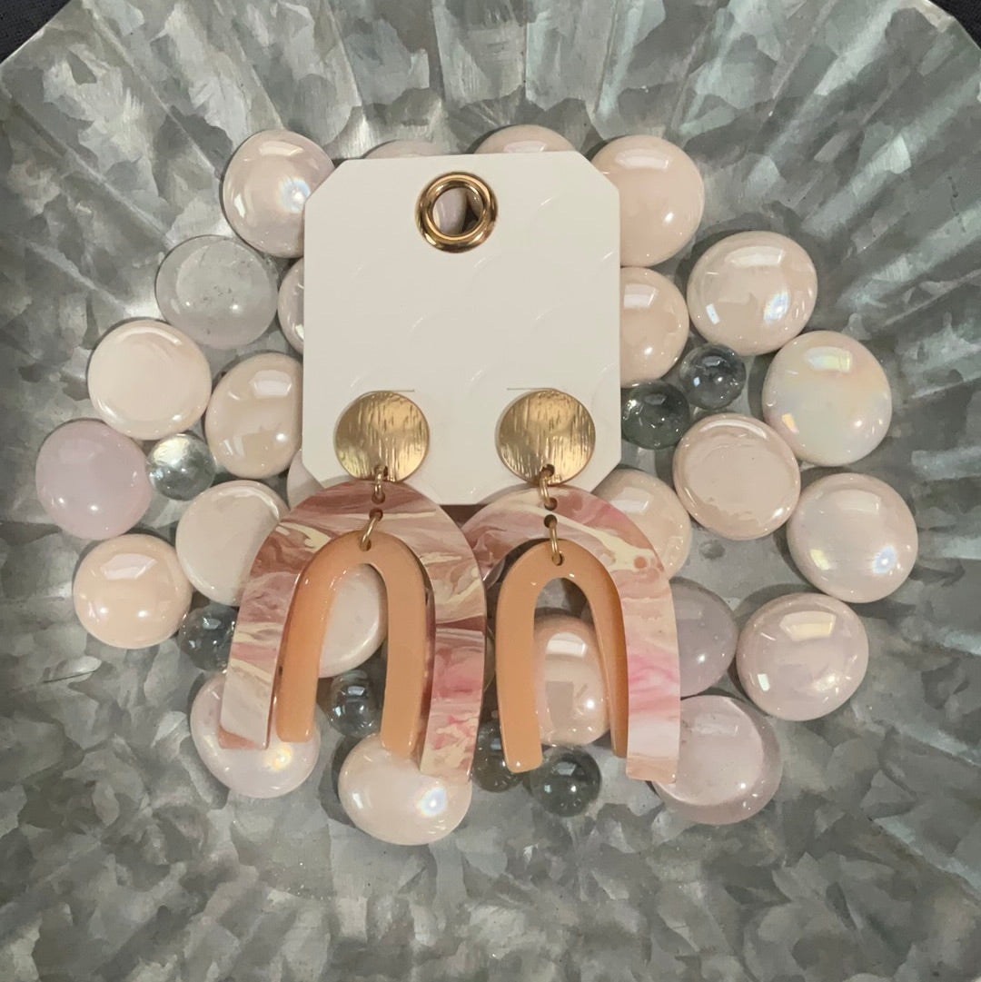 Neutral Rainbow Earrings