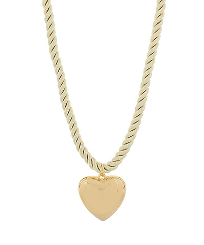 Rope heart necklace