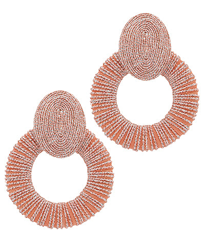 Wrapped Fabric Earrings