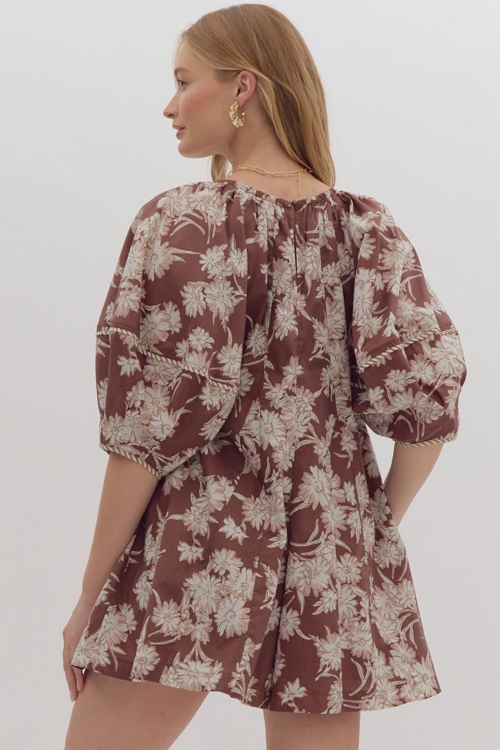 Autumn Floral Romper