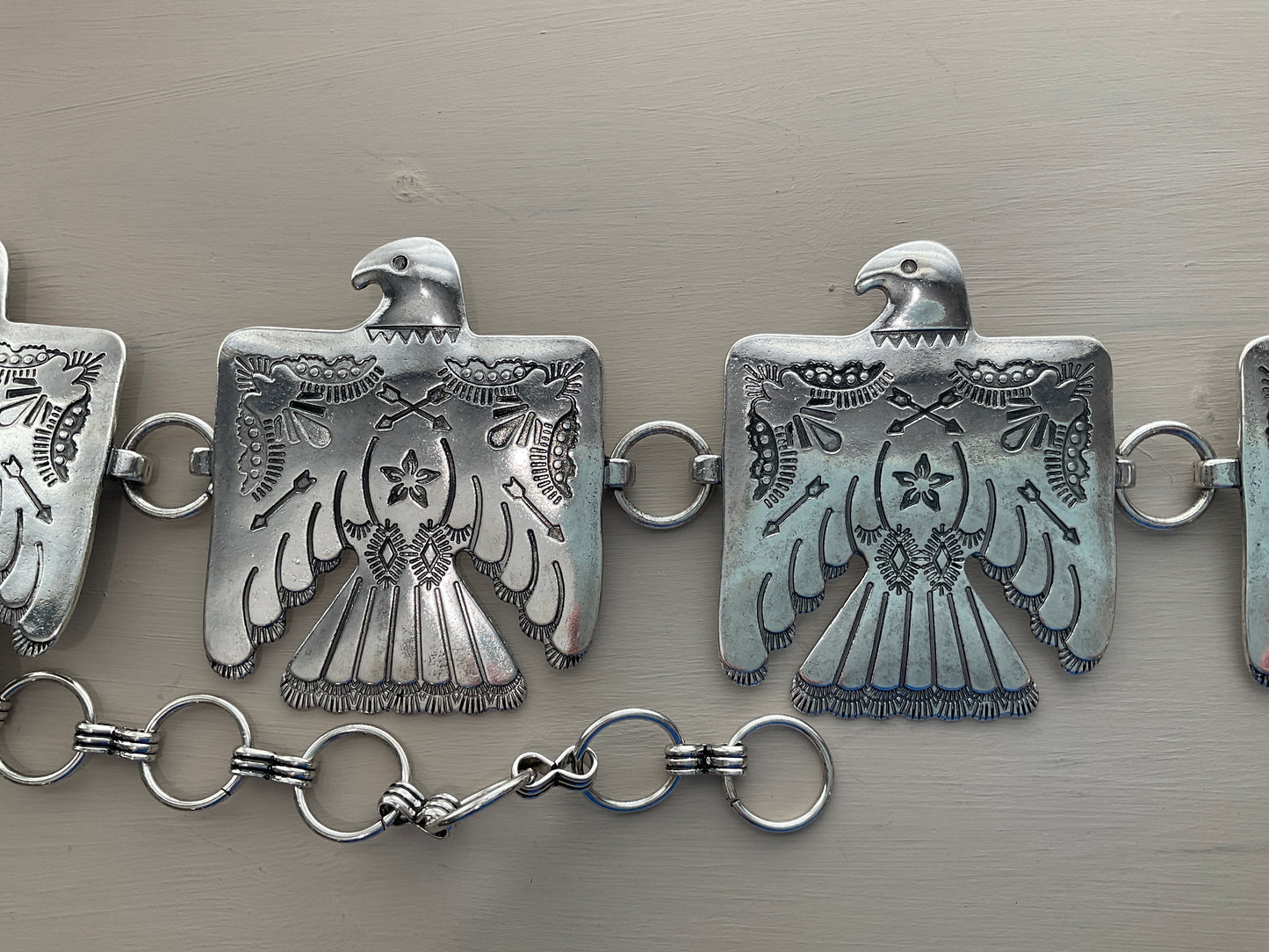 Large Eagle Metal Accent Belt