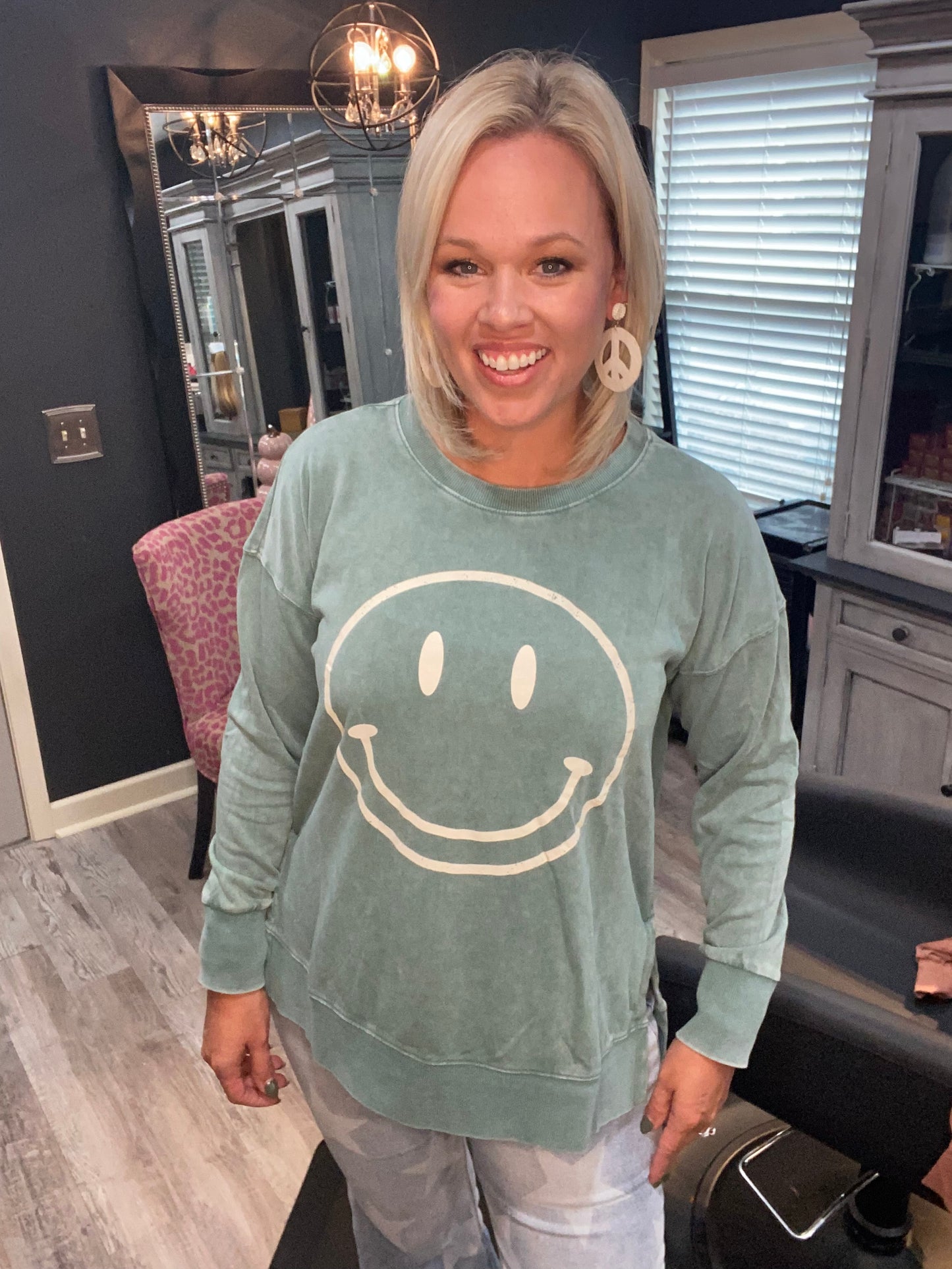 Smiley Face Pullover