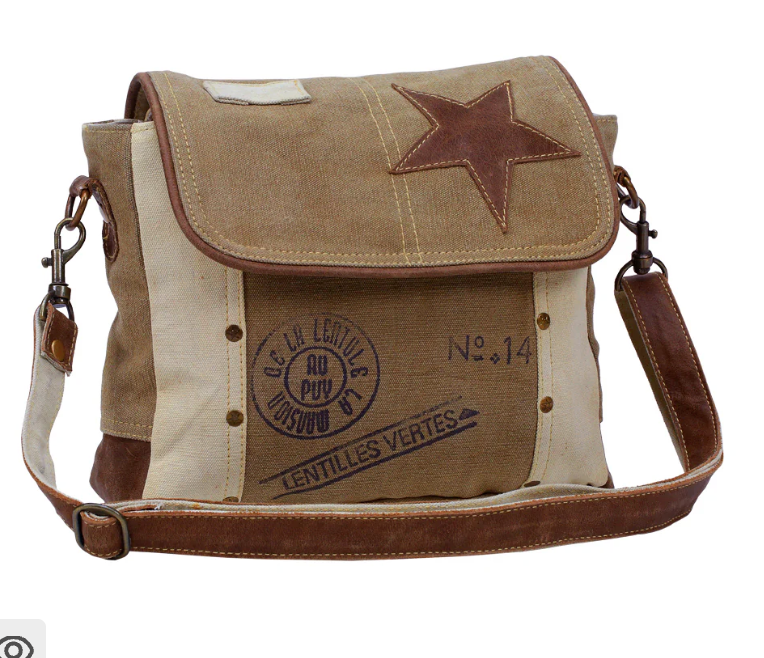 Leather Star Shoulder Bag