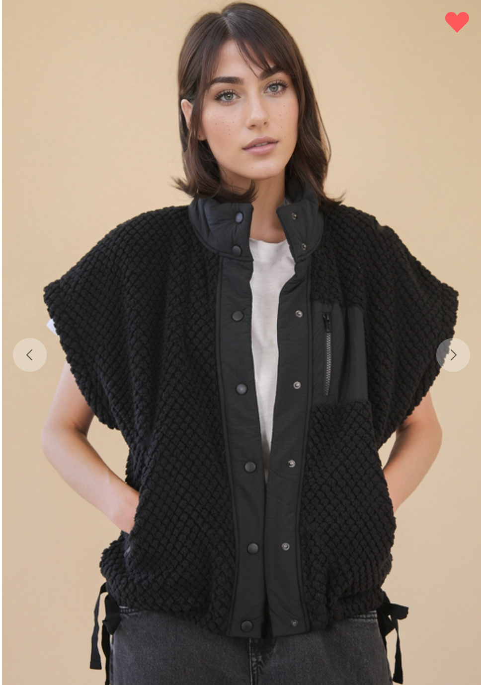 Soft Textured Woven Vest