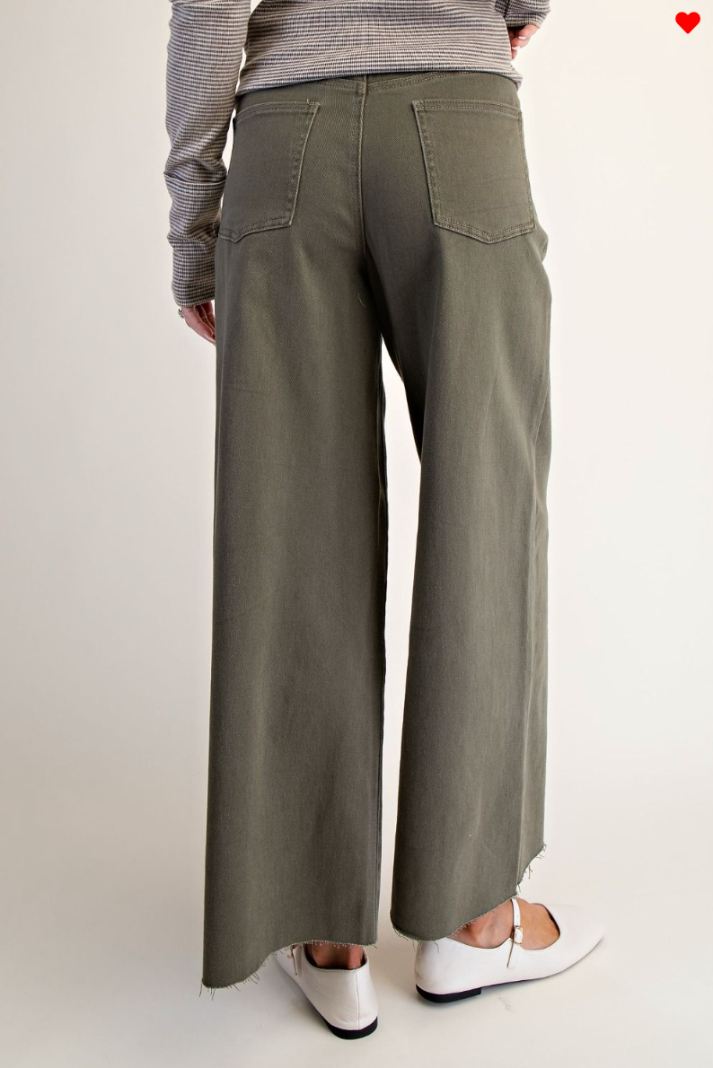 Soft Stretch High-waisted Twill Pants
