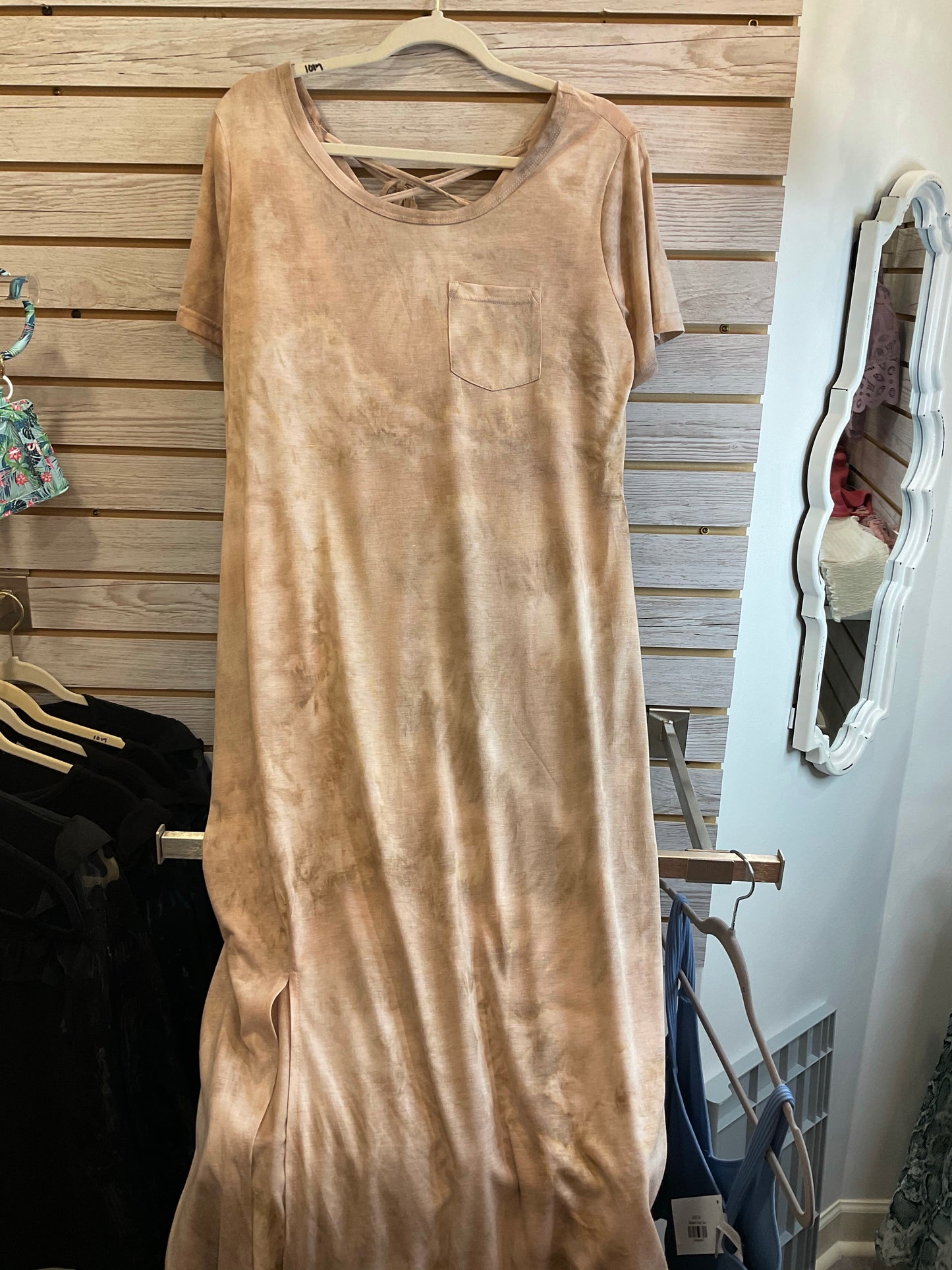 Tie-dyed Lace up maxi