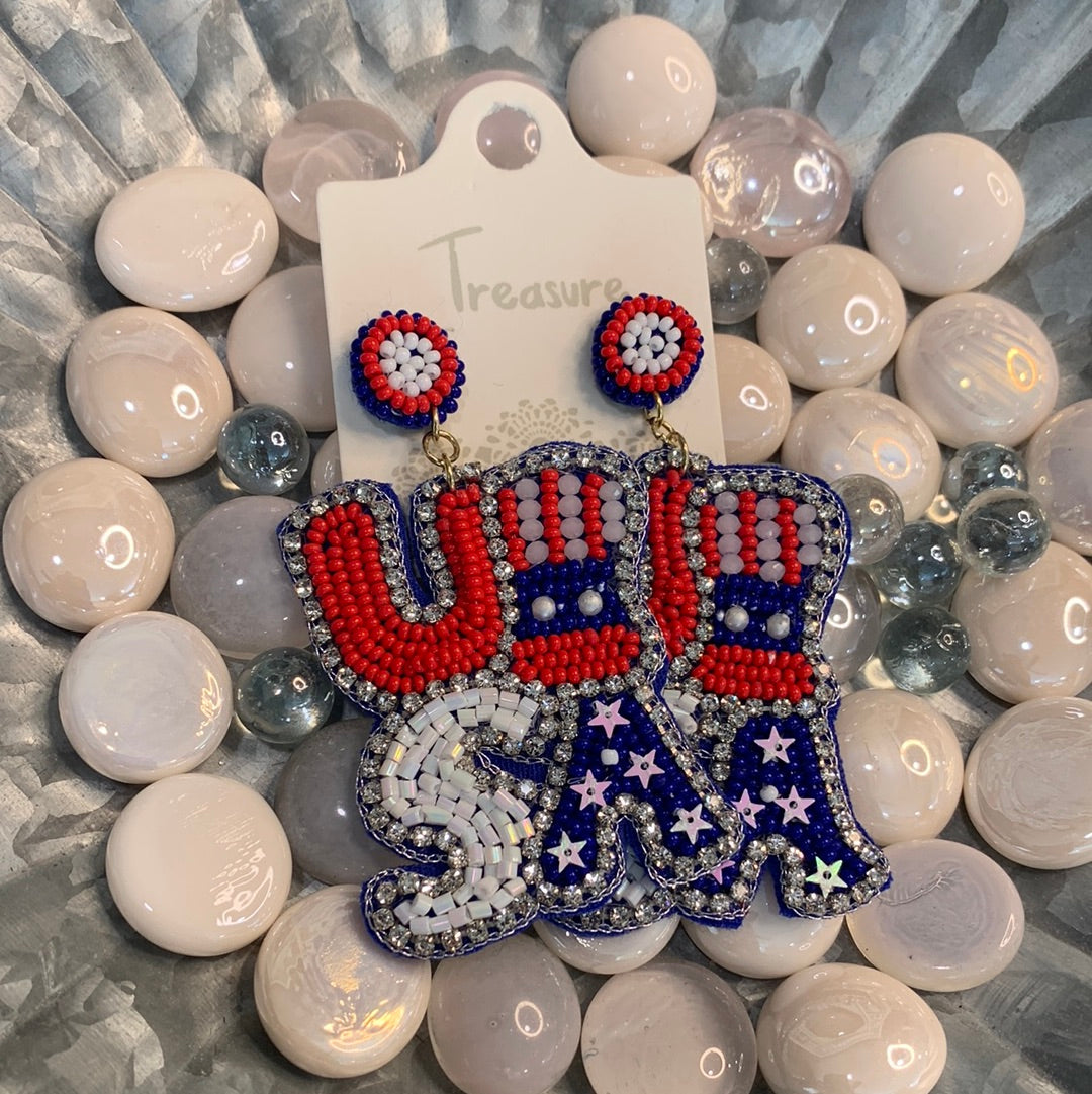 USA earrings
