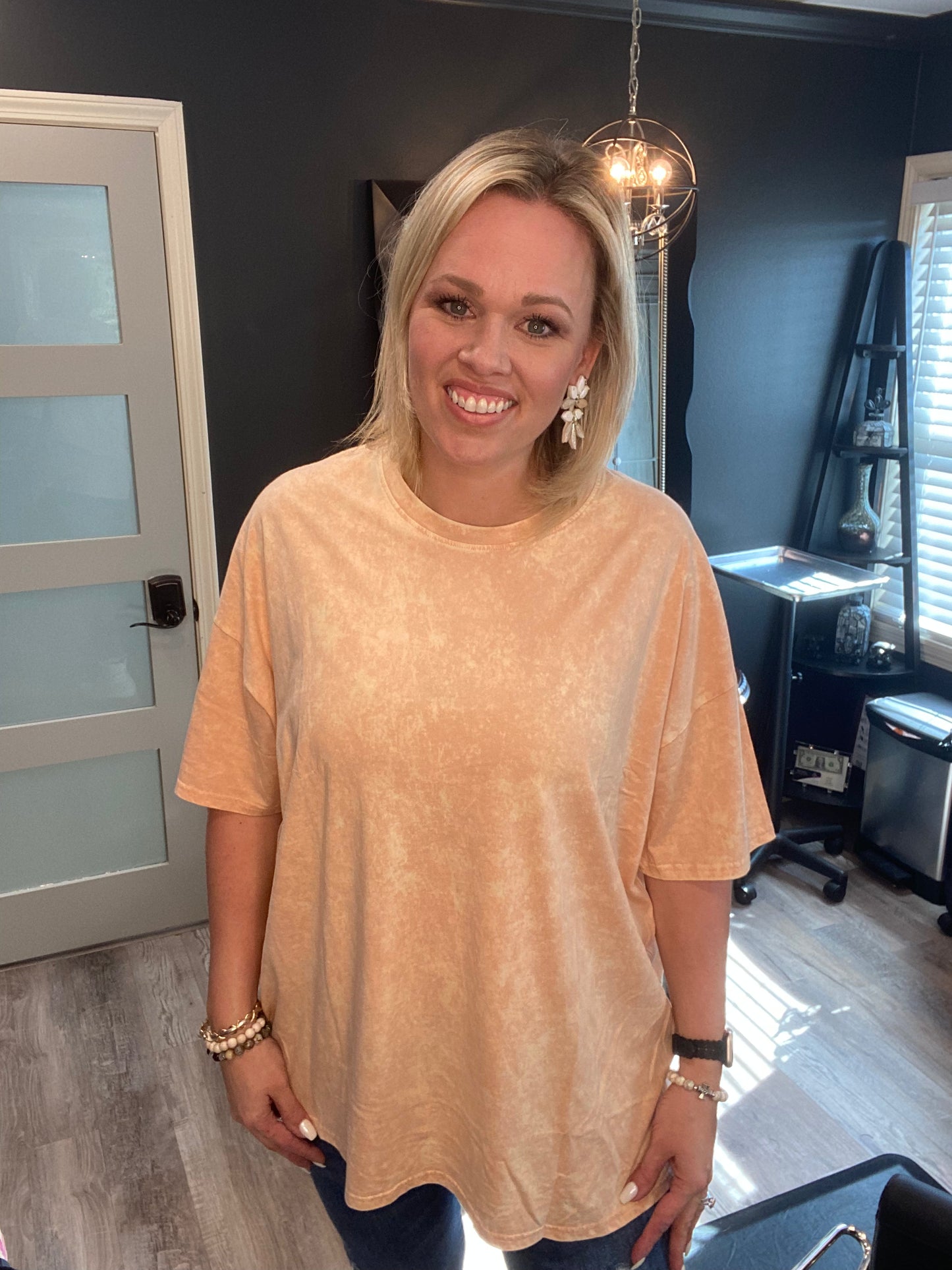 Oversized Peach Top