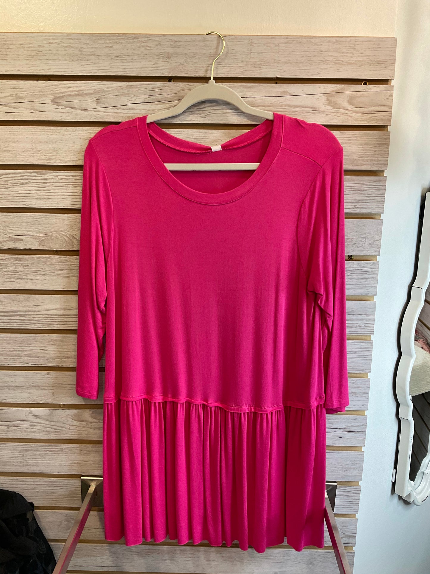 Hot pink baby doll top
