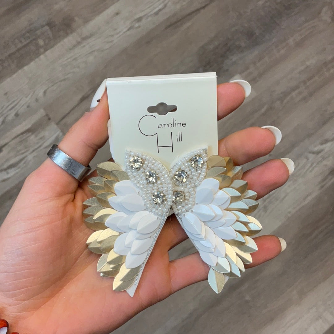 Angel wing earrings