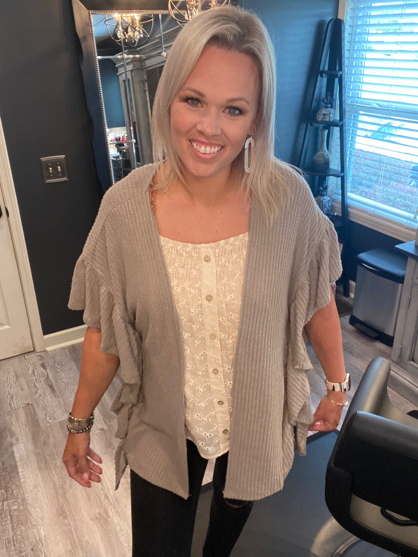 Thermal mocha kimono