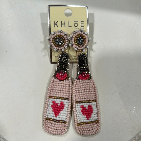 Valentines bottle earrings
