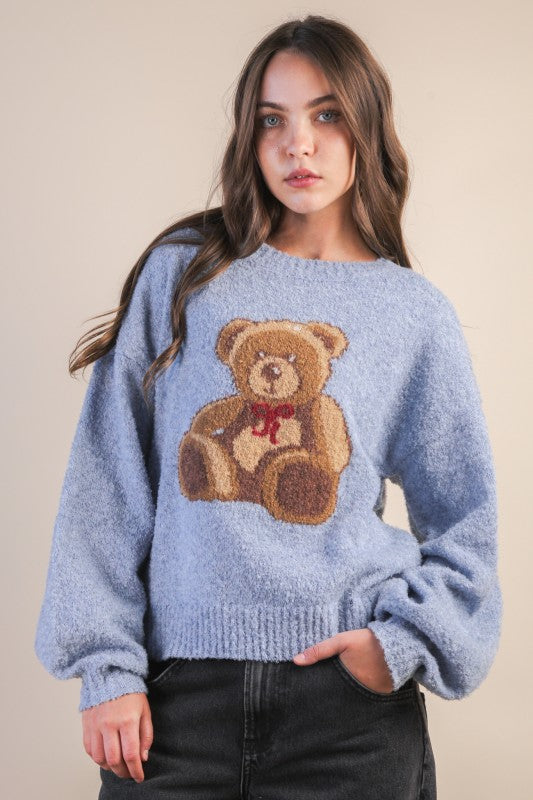 Teddy Bear Graphic Sweater