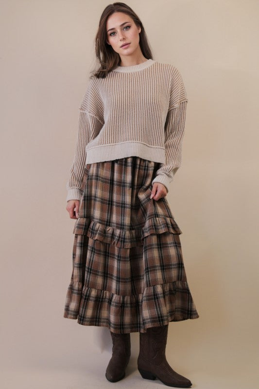 Two Tone Stripe Sweater
