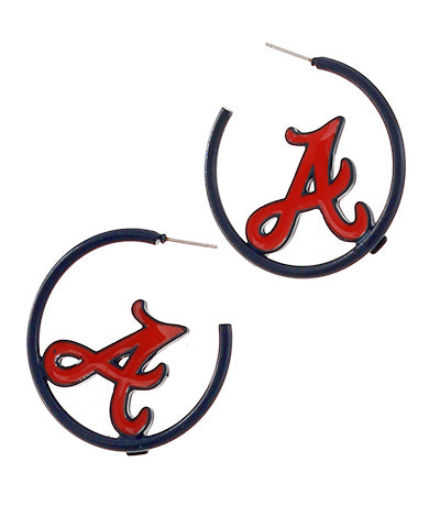 Braves earrings