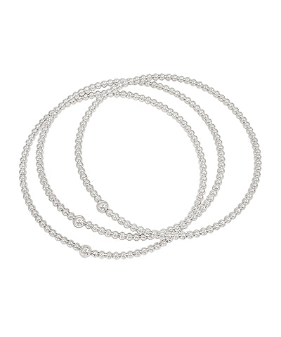 3 Row Metal Ball Bangles