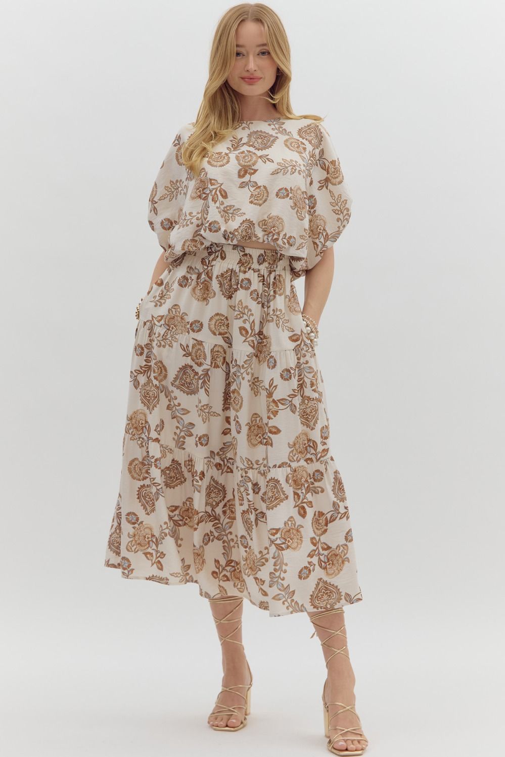 Falling Leaves Maxi Skirt