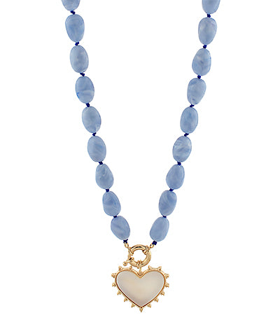 Beaded heart necklace