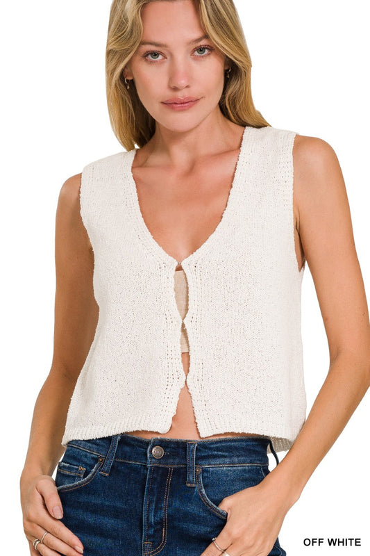 Knit sweater vest