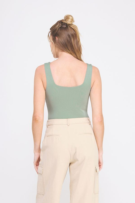 Square neck bodysuit
