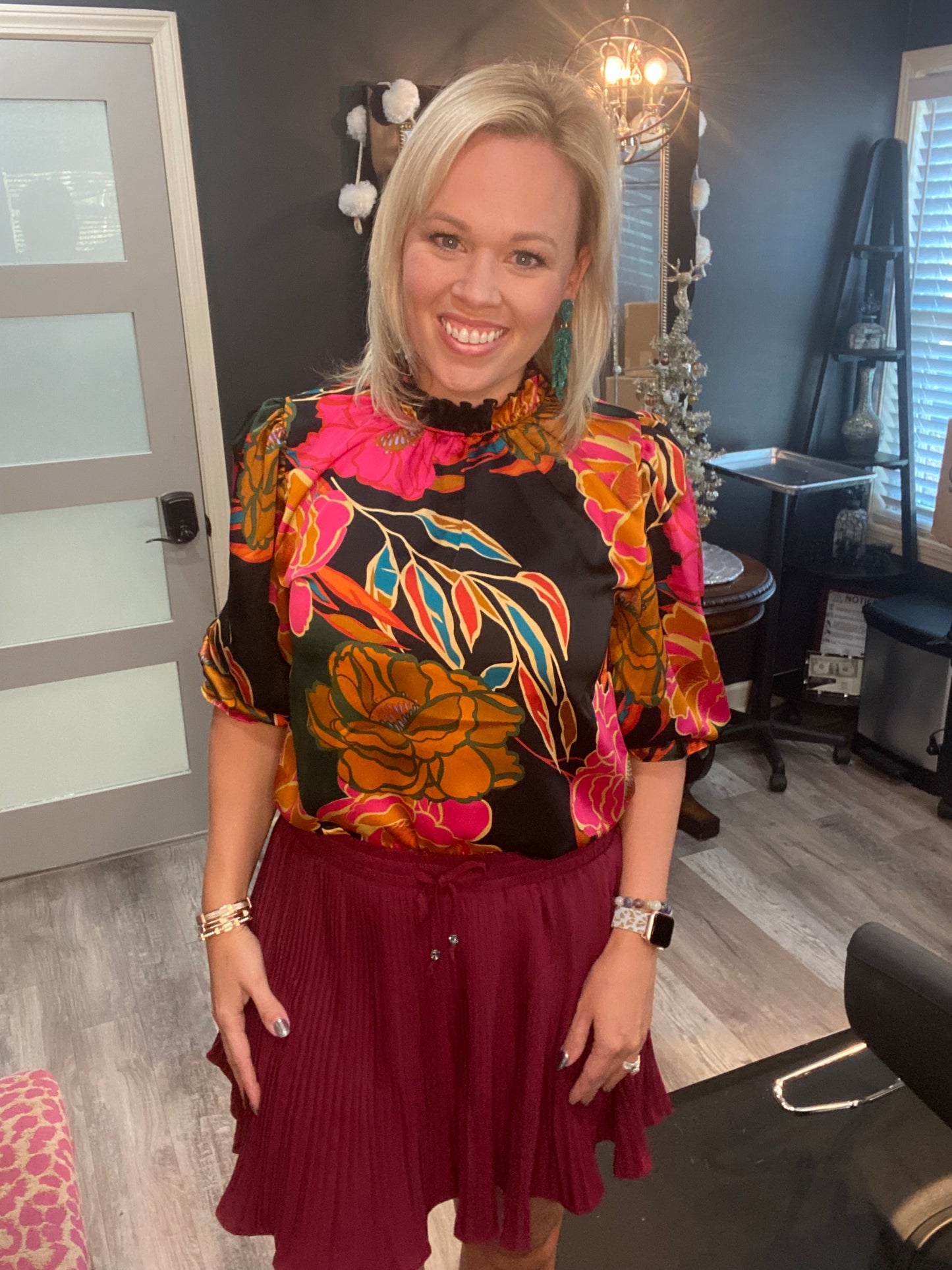 Multicolored Floral Blouse