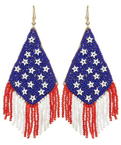 USA tassel earrings
