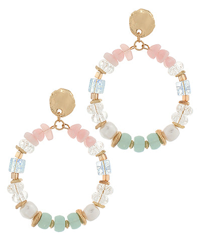 Chipped stone earrings