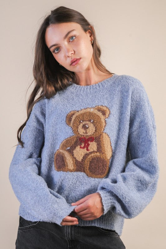 Teddy Bear Graphic Sweater