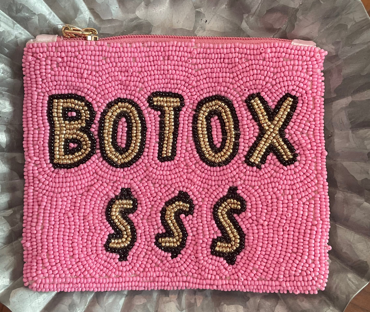 "Botox" Beaded Pouch