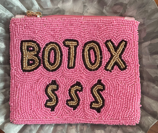 "Botox" Beaded Pouch