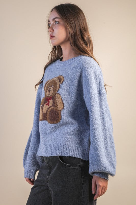 Teddy Bear Graphic Sweater