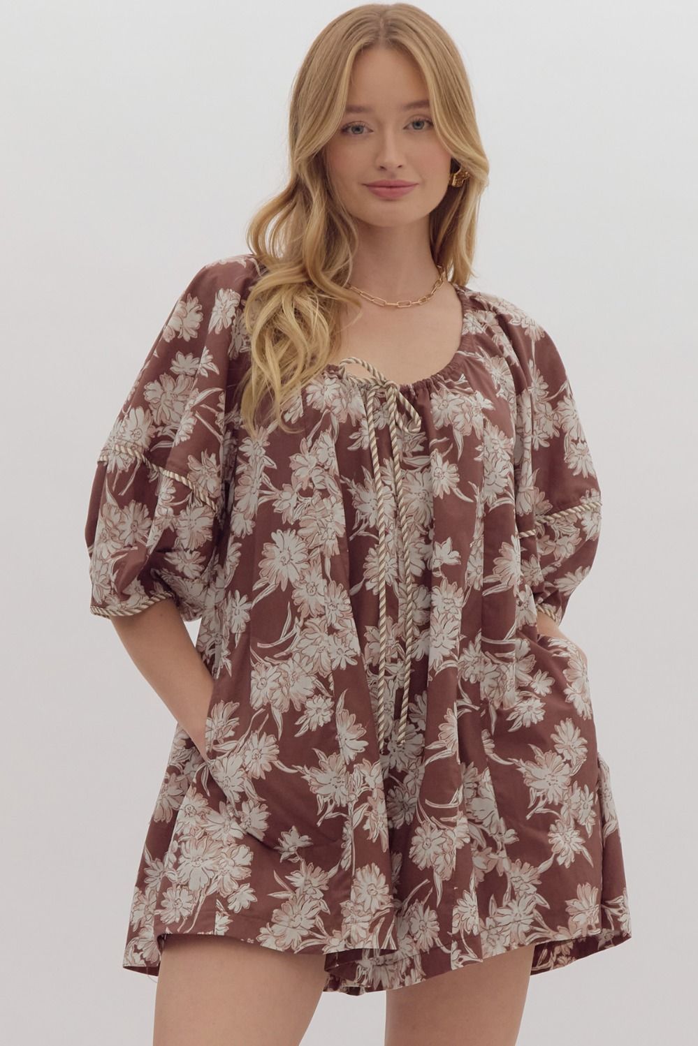 Autumn Floral Romper