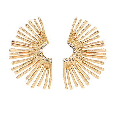 Spike crystal earrings