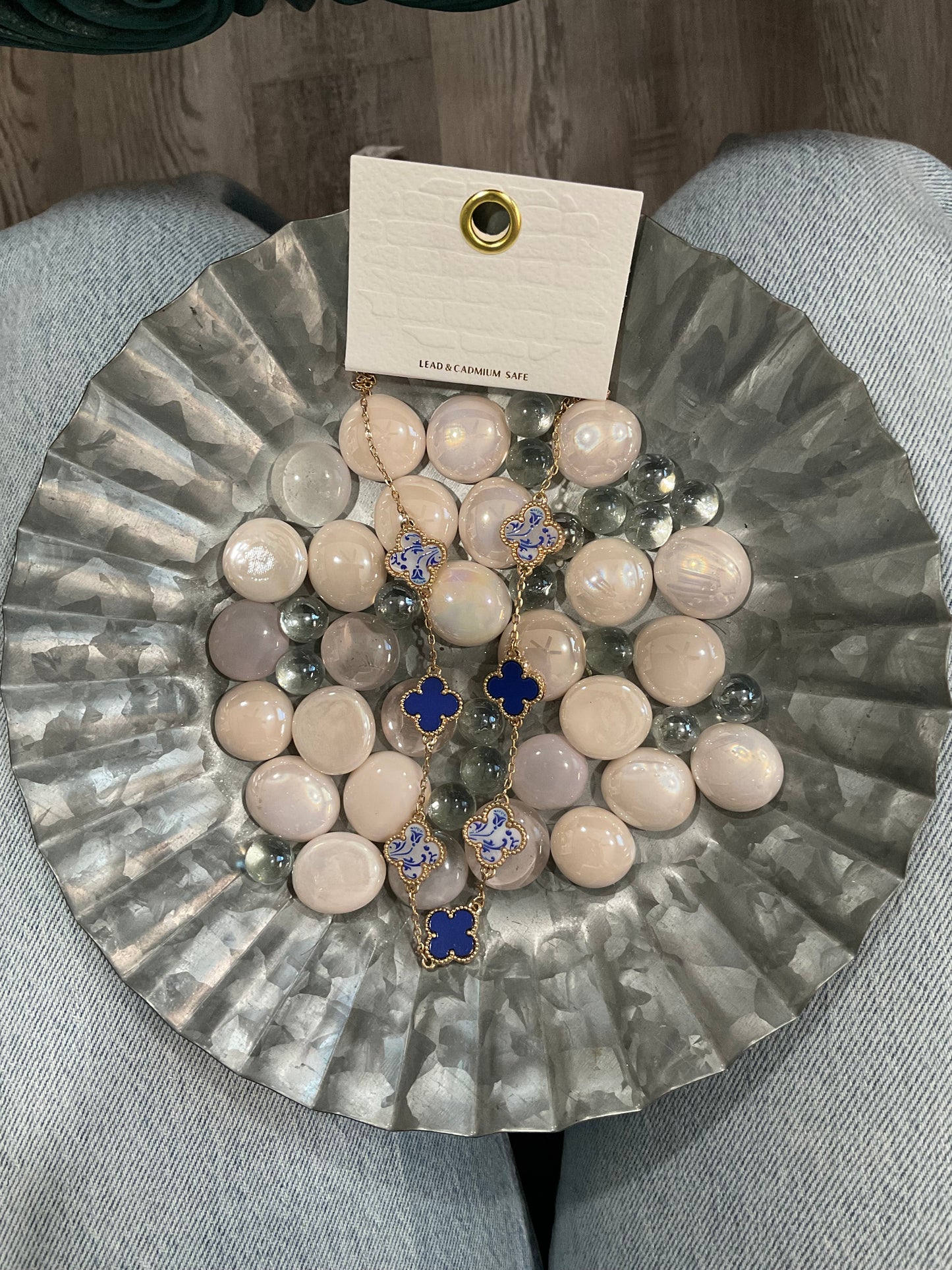 Blue Flower Necklace