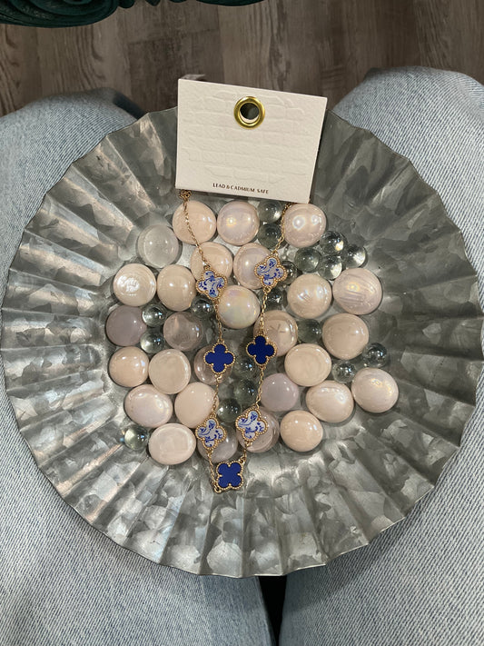 Blue Flower Necklace