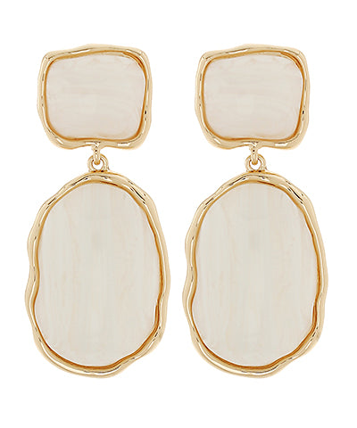 Marble dangle earrings