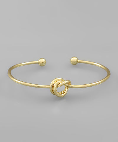 Gold knot bracelet