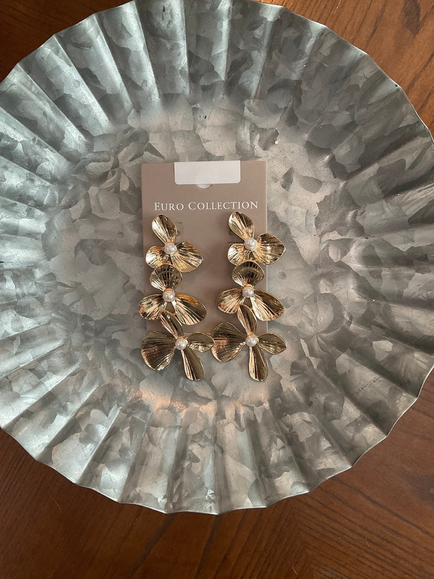 Abstract Flower Earrings