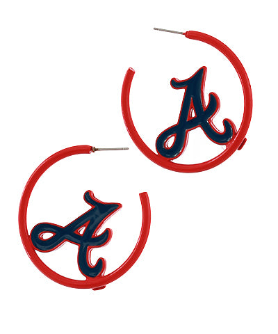 Braves earrings