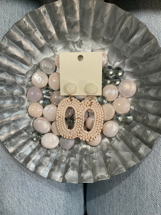 Woven Oval Earrings