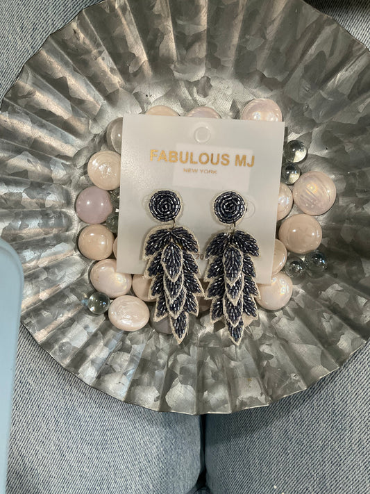 Beaded Eco Earrings