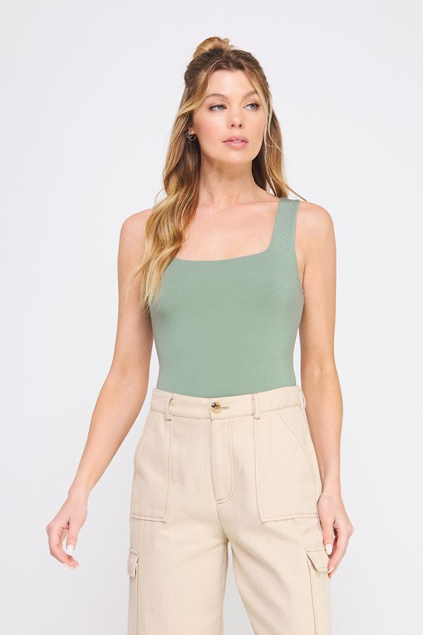 Square neck bodysuit