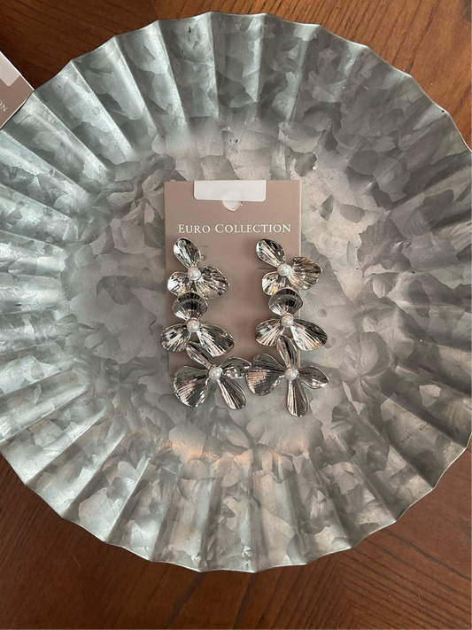 Abstract Flower Earrings