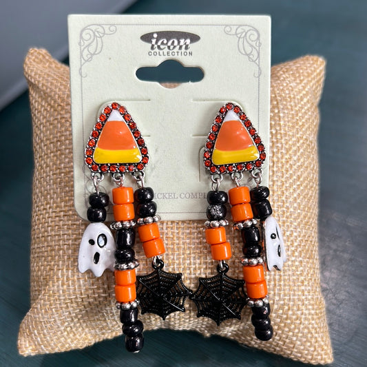Candy Corn Dangle Earrings