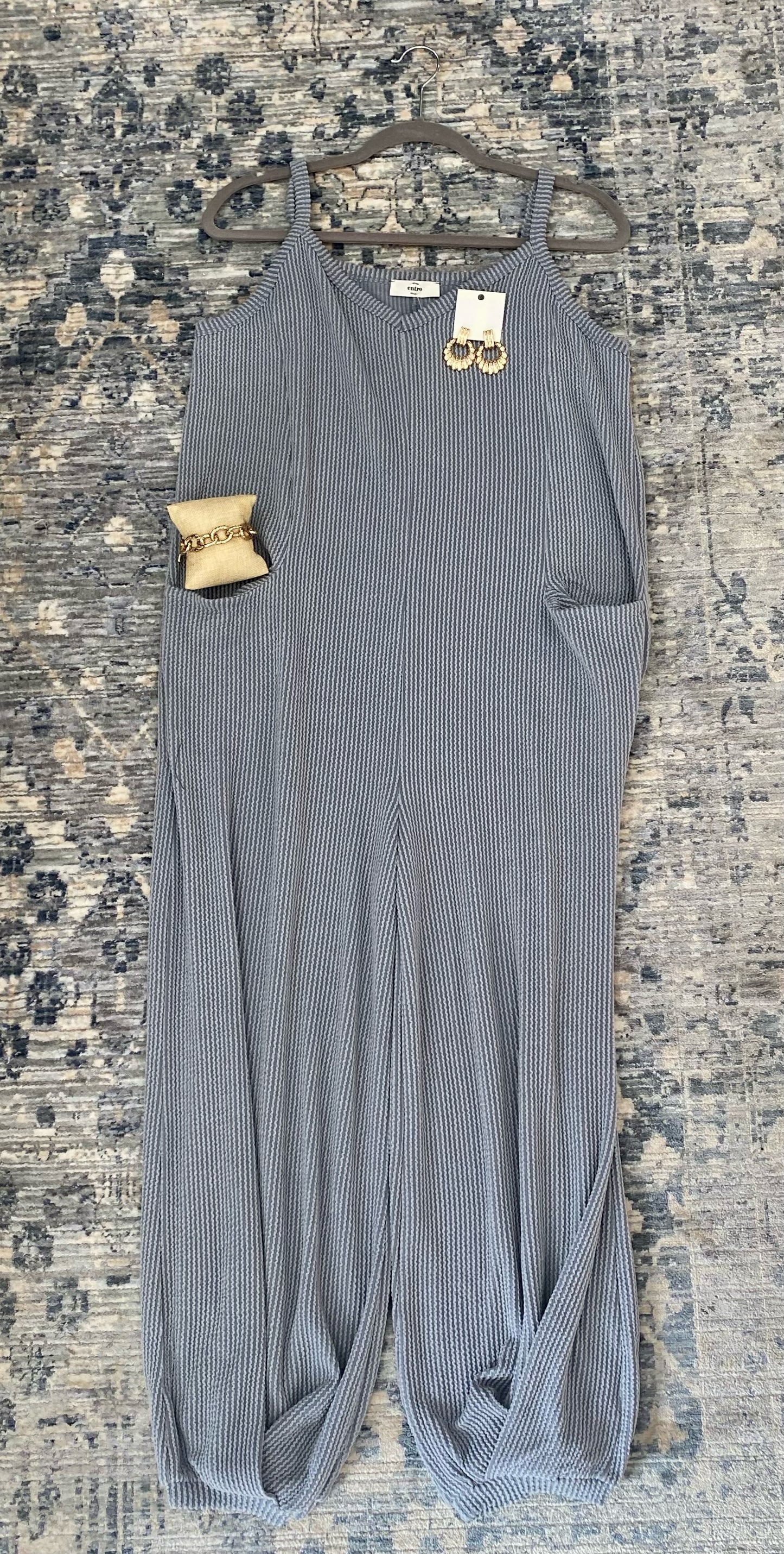 Silver Ribbed Jumper