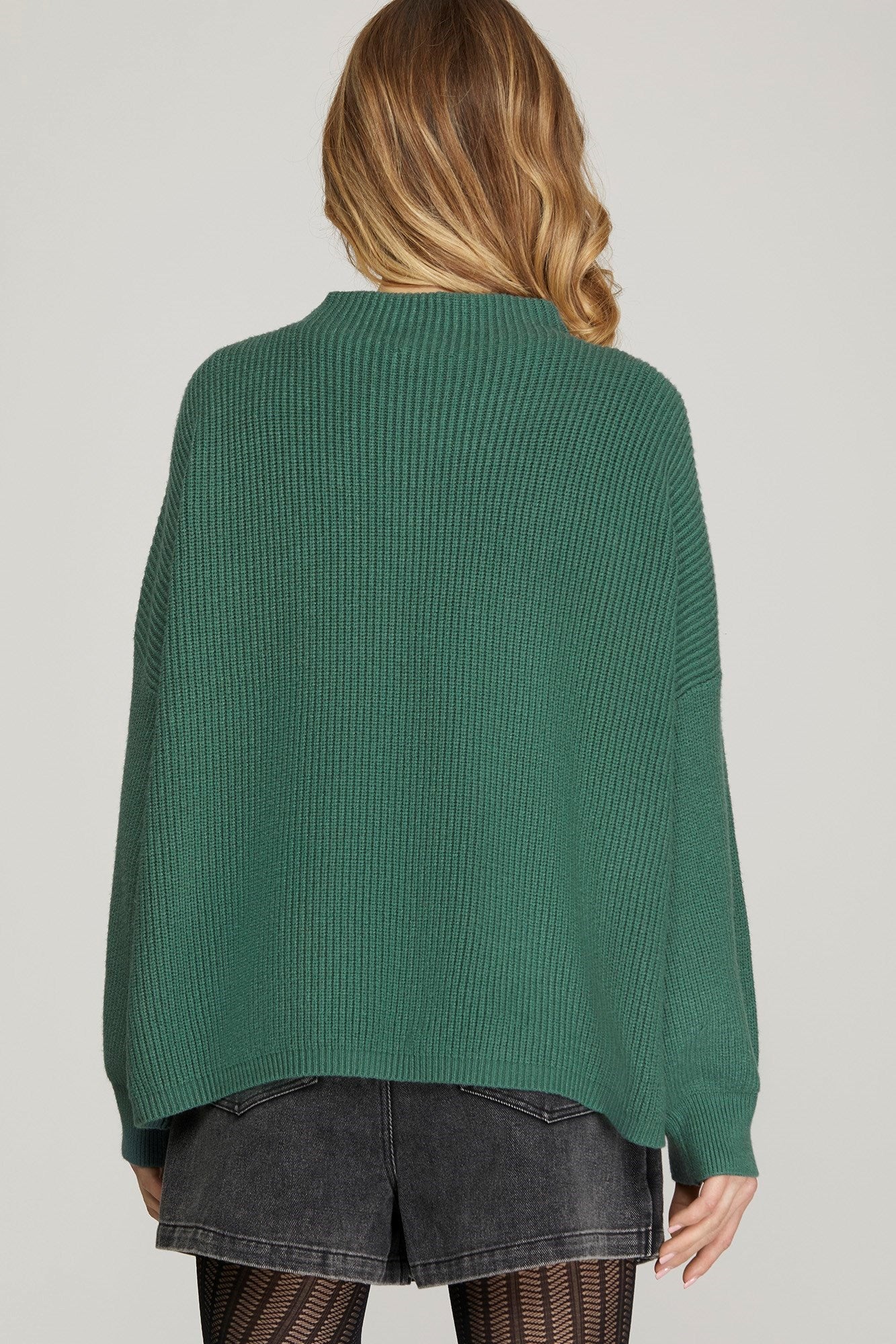 Slate Green Sweater Top